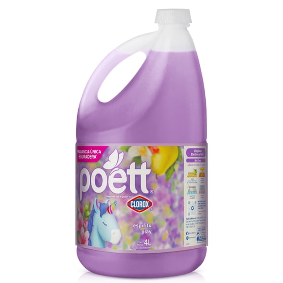 Limpiador Multiusos Aromatizante Poett Espiritu Play 4 L