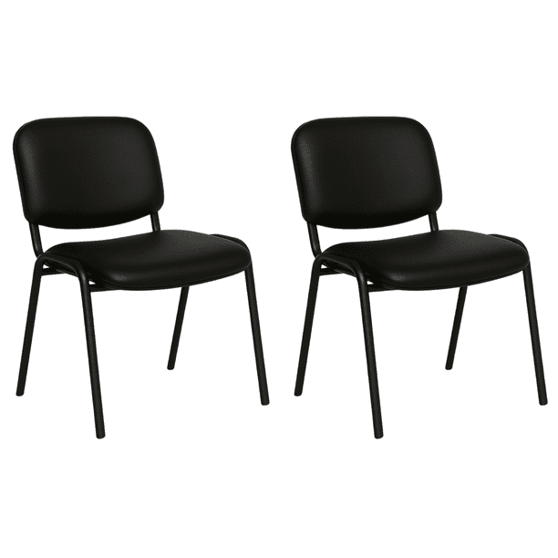 Offiho, Set de 2 Sillas de Visita para Oficina, Sala de Espera, Consultorio, Vinilpiel Resistente