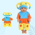 thumbnail image 1 of Juguetes de piscina, juguetes para bebés, juguetes para niños pequeños, ropa para muñecas de 18 pulgadas, lindos dibujos animados de escarabajos, conjunto de mono, ropa para muñecas, accesorios de rop, 1 of 6
