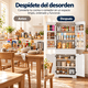 thumbnail image 5 of Zocalo Alacena de Cocina con 4 Puertas y Cajón, 76 x 40 x 183 cm, Gran Almacenamiento, Blanco, 5 of 12