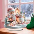 thumbnail image 3 of CaiYueKe Santa Claus House 2D Flat Christmas Ornaments, Shatterproof Hanging Decorations for Holiday Tree Home Party, Festive Holiday Decor Seasonal Gift Supplies for Home Office Decorating, 3 of 6