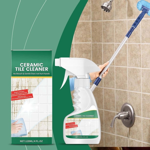 Limpiadores de azulejos Limpiador de azulejos Quitamanchas para el hogar Limpia encimeras de azulejos Spray de limpieza ambiental para el hogar 120 ml Artículos de limpieza Imprescindibles para dormit