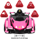 thumbnail image 3 of Montable Eléctrico para Niños Deportivo Lambo Luces Sonido Control Remoto Bluetooth Batería 12v - Rosa, 3 of 8