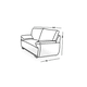 thumbnail image 3 of Love Seat Bianca Sansa color gris, 3 of 3