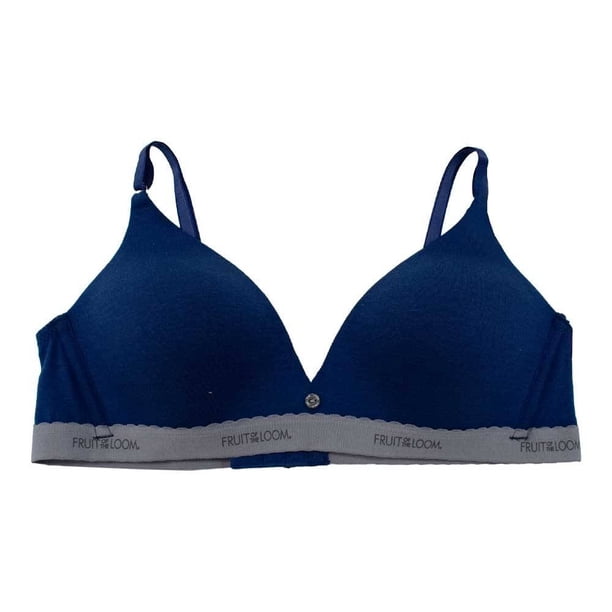 Brassiere Fruit Of The Loom para Dama Diseño Liso Índigo Talla 34B
