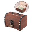thumbnail image 3 of Caja de almacenamiento de de , caja de dinero vintage, caja de dinero con cerradura, , regalos, juguetes de maciza,, 3 of 9