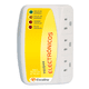 thumbnail image 1 of Protector De Voltaje Multicontacto Para Equipos Electrónicos BLOOSOM Blanco/Amarillo, 1 of 2
