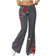 thumbnail image 3 of TaTaai Women's Loose Comfortable Flared Wide Leg Yoga Pants Fashion Casual Sports Fitness Trousers Soft Breathable All Match Daily Wear Gift, 3 of 7