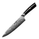 thumbnail image 2 of Cuchillo de chef Hecef cuchillo de cocina japonés de acero Damasco de 8 pulgadas cuchillo profesional extra afilado VG10, 2 of 10
