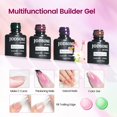 thumbnail image 4 of Kit de uñas Builder Gel JODSONE con luz UV, 21 colores y accesorios, 4 of 8