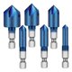 thumbnail image 1 of Avellanadores brocas acero DrillBlue 6pzs No. 191612986mm Azul Acero Avellanador, 1 of 2