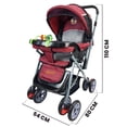 thumbnail image 4 of Carriola Reversible The Baby Shop H-B con toldo plegable 3 posiciones Rojo, 4 of 8