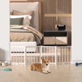 thumbnail image 4 of Cerca para perros Snuowu 41 cm plegable de 4 paneles blanca, 4 of 7