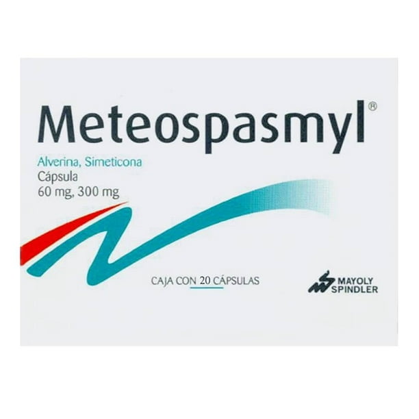 Meteospasmyl Alverina 60 mg, Simeticona 300 mg 20 cápsulas