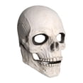 thumbnail image 2 of Máscara mandíbula móvil Horror Casco de látex Scary Creepy Headgear Casco de esqueleto para Halloween Masquerade Carnival Blanco, 2 of 7