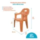 thumbnail image 2 of Silla infantil para jardin exterior o interior para niños de plástico tipo rattan, 2 of 5
