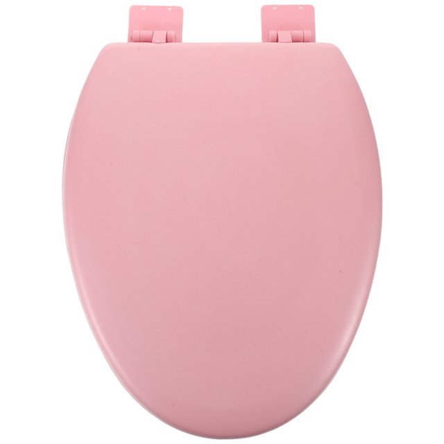 KALLORY Asiento De Inodoro Acolchado Rosa Con Espuma Silenciosa Y Lento Para En Casa