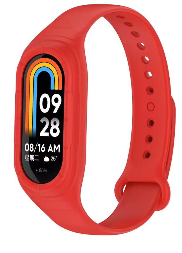 Correa de Silicona Deportiva Impermeable para Xiaomi Mi Band 9/8 con Case