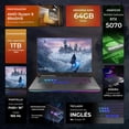 thumbnail image 3 of Laptop Gamer ASUS ROG Strix G16 GeForce RTX 5070 8GB DLSS 4.5 Ryzen 9 8940HX 64GB DDR5 1TB 16" IPS FHD+ 165Hz Teclado Ingles, 3 of 5