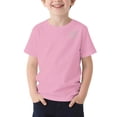 thumbnail image 4 of Camisetas de Cuello Redondo para Niñas - Camisetas de Manga Corta con Corazón de Pedrería, Tops Ligeros Casuales de Verano Rosas 9 Años, 4 of 8