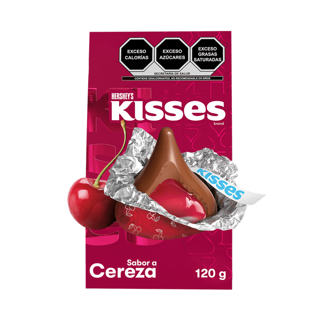 Chocolate con leche Hershey's Kisses selección especial cereza 120 g
