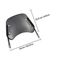 thumbnail image 2 of COMPUKAS Dirt Bike Windshield Negro Con Biselado Para Proteger Contra Y, 2 of 8