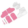 thumbnail image 4 of M Buder Set de Cuidado de Manos y Pies de Parafina con Guantes de Franela Rosa, Incluye 206 Piezas, Cepillo y Espátula para Terapia de Calor (30 cm / 11.8 in) - Ideal para Hidratación, 4 of 9