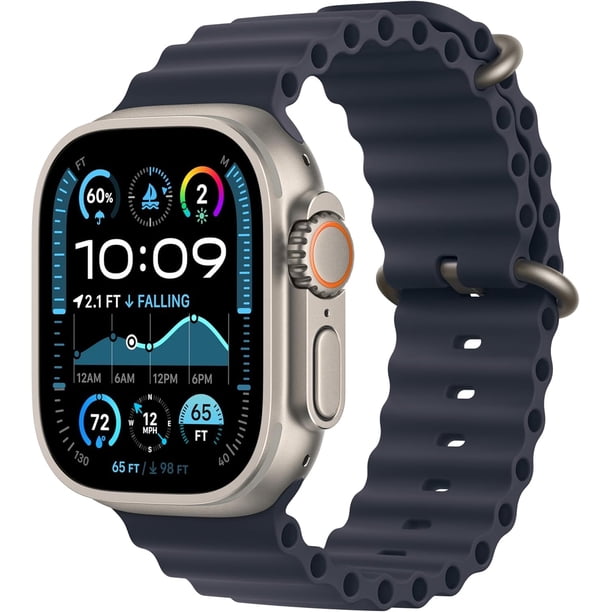 Apple Watch Ultra 2 (GPS + Cellular, 49mm) - Caja de Titanio con Correa Ocean Azul, Talla Ùnica (Reacondicionado)