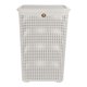 thumbnail image 3 of Kit 2 Cestos de Plástico La Ardilla Con Tapa para Ropa Tipo Rattan (Blanco), 3 of 4