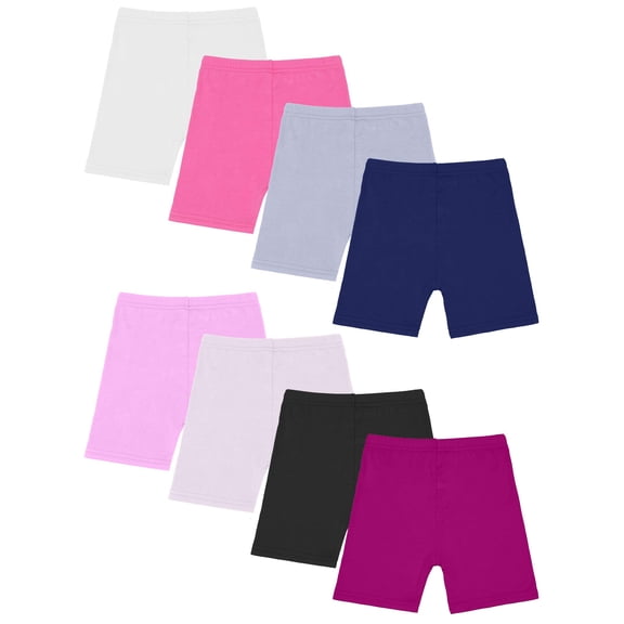SHORTS Ruisita para niñas – Pack de 8 (2‑14 años) Algodón Modal