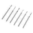 thumbnail image 1 of M Buder Juego De 6 Brocas Para Uñas Eliminador De Cutículas Acero De Tungsteno Manicura Y Pedicura (6.0 cm / 2.36 inches), 1 of 9