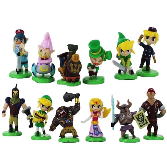Colección 12 Figuras TLOZ The Legend Of Zelda Link 4-6 Cm Spirit