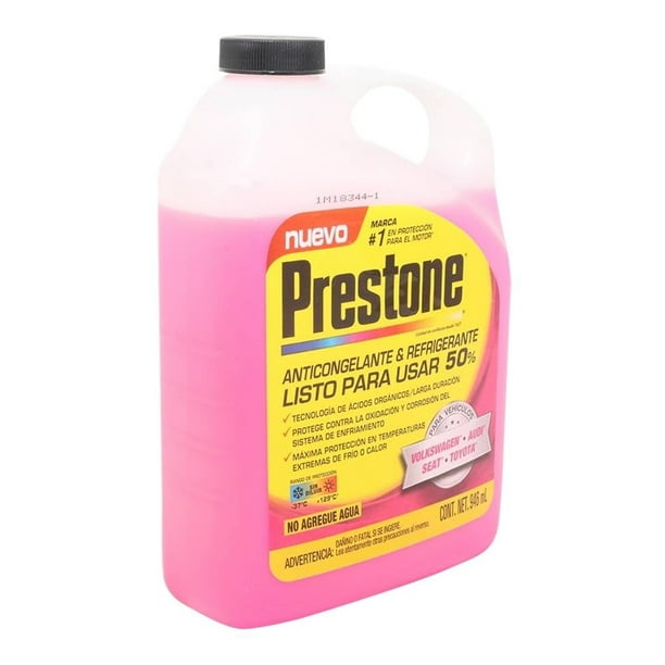 Anticongelante y refrigerante Prestone rosa 946 ml