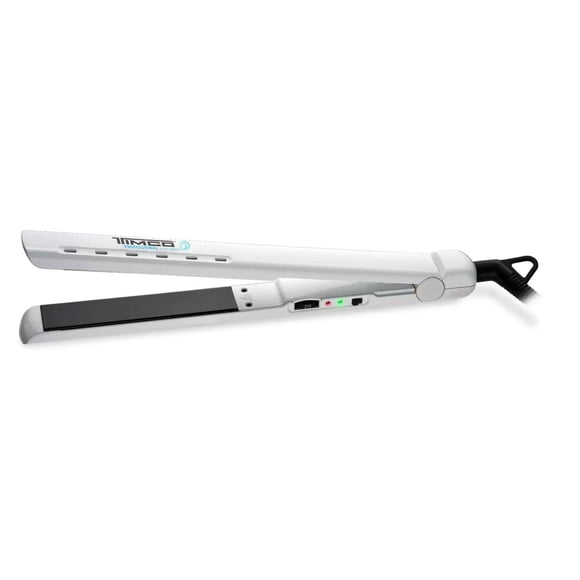 Plancha Alaciadora Timco PWD para cabello húmedo y Seco blanco 1 Moderno