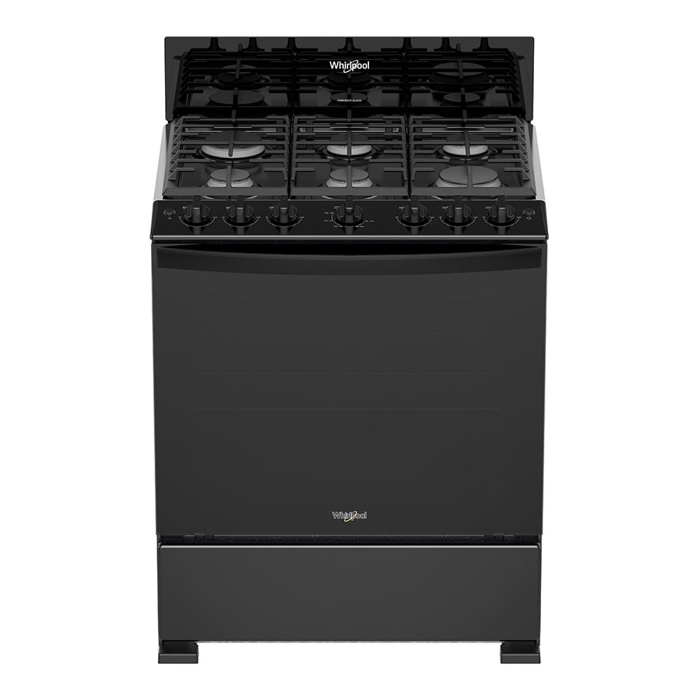 Estufa Whirlpool de Piso 30 Pulgadas 6 Quemadores Negro WFR3400B