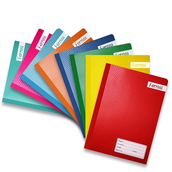 Cuadernos Cosidos Profesional Ferrini 100h 8 Pack Cuadro Chico
