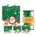 thumbnail image 1 of MTBLYS Caja sorpresa navideña para dinero | 1 caja plegable para dinero con bolsa de regalo | Soporte para billetes navideño DIY | Adorno navideño festivo de Papá Noel con diseño de escena nevada, 1 of 8