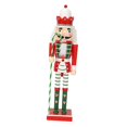 thumbnail image 2 of Adorno navideño de cascanueces de madera, figura tradicional de juguete de 9,84 pulgadas B, 2 of 9