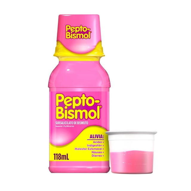Pepto-Bismol Suspensión Alivio para el malestar estomacal Sabor Original 118 ml