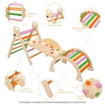 thumbnail image 4 of Gimnasio de Escalada para Niños 9 en 1 - Con Triángulo Montessori, Arco de Escalada, Rampa de Doble Cara, Balancín y Actividades Interactivas - Madera Resistente y Diseño Plegable, 4 of 9