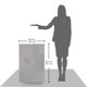 thumbnail image 2 of Calefactor Cristal Vertical Blanco a 550w CalorSolar 343CaSol-B3v Blanco, 2 of 9