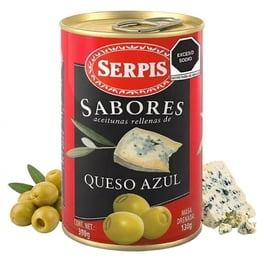 Aceitunas Serpis sabores rellenas de queso azul 300 g