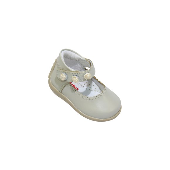 ZAPATOS CASUALES VESTIR BEIGE NACAR PIEL NIÑA PIEL 6274D44