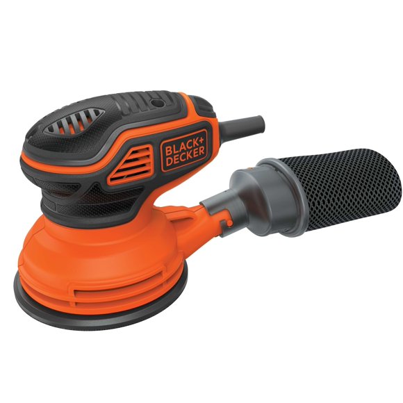 Lijadora orbital BLACK+DECKER BDERO600 de 5 pulgadas con cable de disco