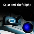 thumbnail image 4 of CaiYueKe Solar Powered Car Dummy Alarm Light LED Blinking Red Blue Light for Vehicle Security Anti Theft Deterrent with Light Sensor USB Rechargeable Easy Install Solar Light for Car Truck Van, 4 of 5
