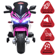 thumbnail image 3 of Moto Montable Eléctrica Deportiva 2 Ruedas para Niños Luz Bluetooth Dos Baterias 6V con Cargador Soporta Hasta 30kg - Rosa, 3 of 8