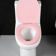 thumbnail image 4 of KALLORY Asiento De Inodoro Acolchado Rosa Con Espuma Silenciosa Y Lento Para En Casa, 4 of 8