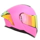 thumbnail image 2 of Casco Moto L Rosa Mate Abatible Certificado Mica Espejo, 2 of 10