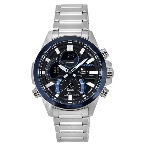 Casio Edifice Smartphone Link Analog Digital Grey Dial Quartz ECB-30DB-1A 100M Men's Watch