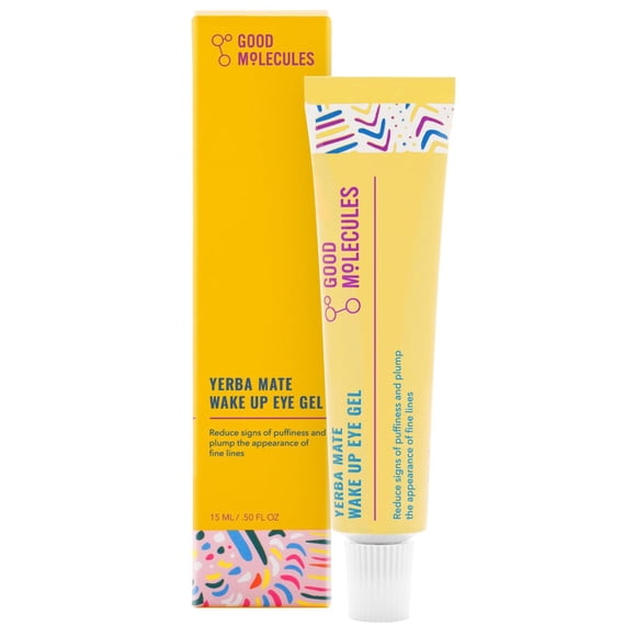 Good Molecules - Gel para ojos Yerba Mate Wake Up, 15 ml/.5 oz, yerba mate y cafeína para minimizar